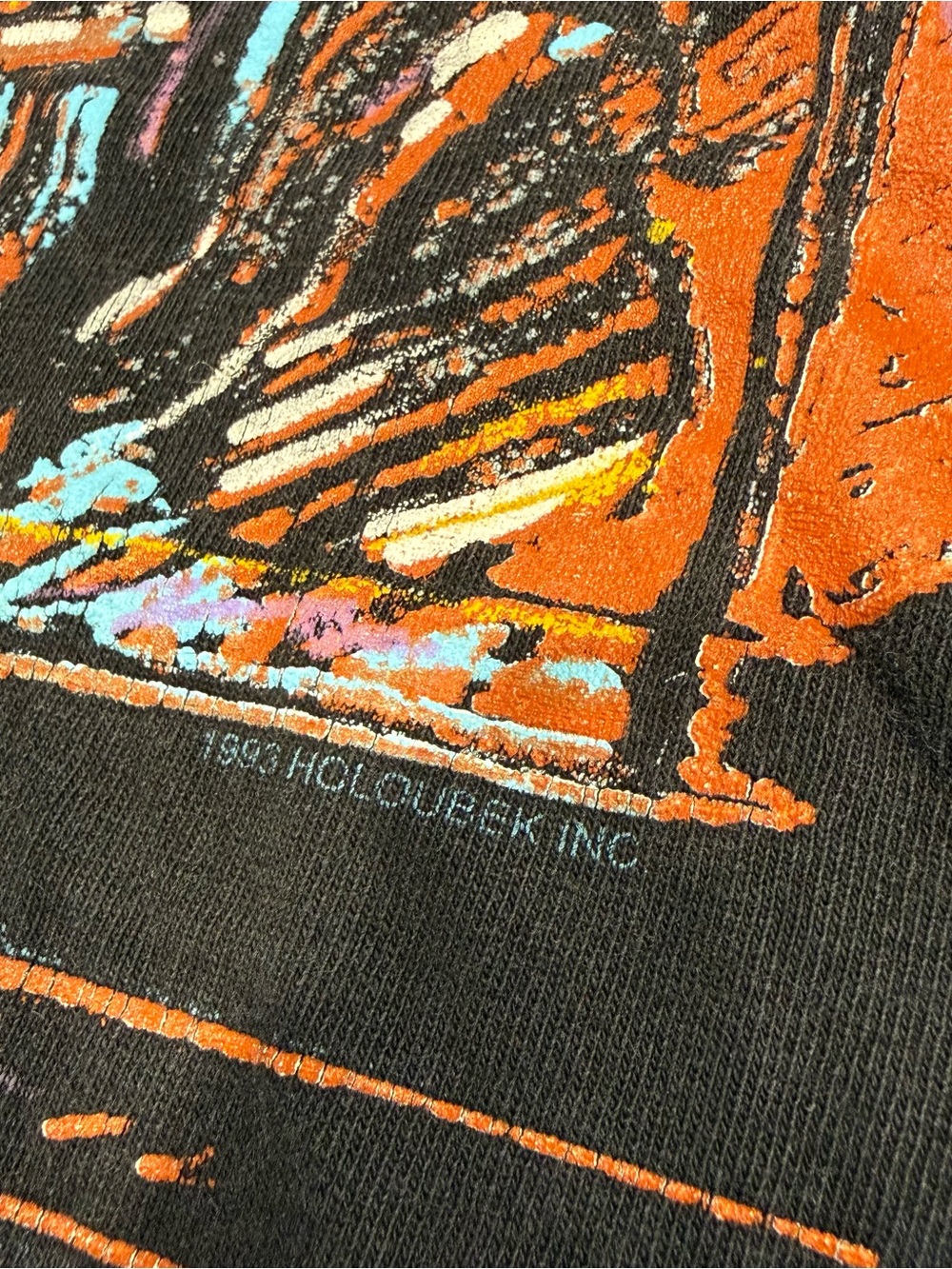 Vintage Harley Davidson Paul Smith tee shirt black 90s men’s XL Holoubek - Picture 4 of 11